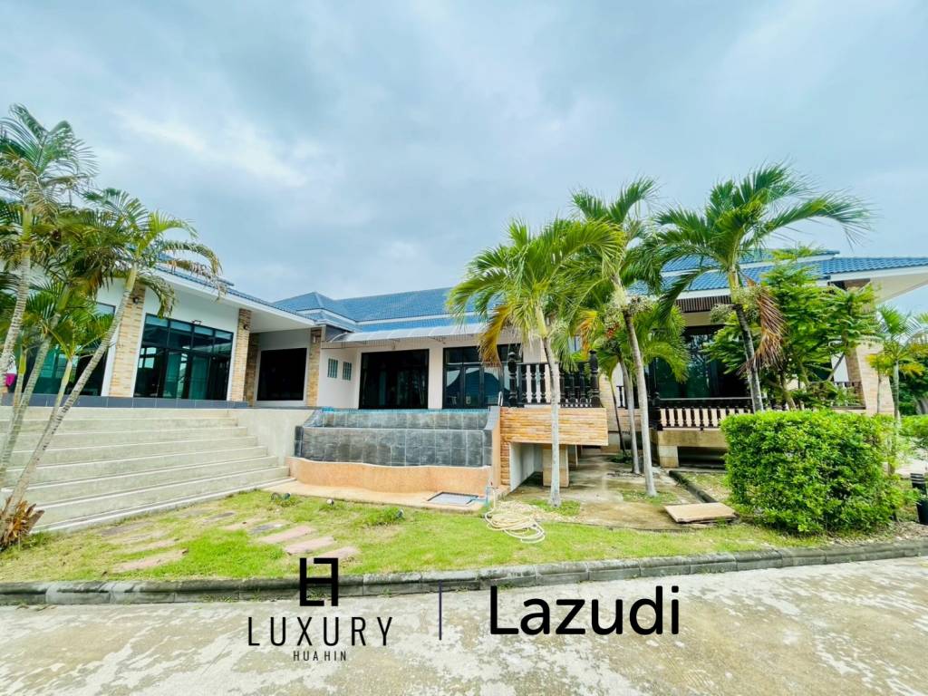 Grand 5-Bedroom Lakefront Pool Villa in Hin Lek Fai, Hua Hin