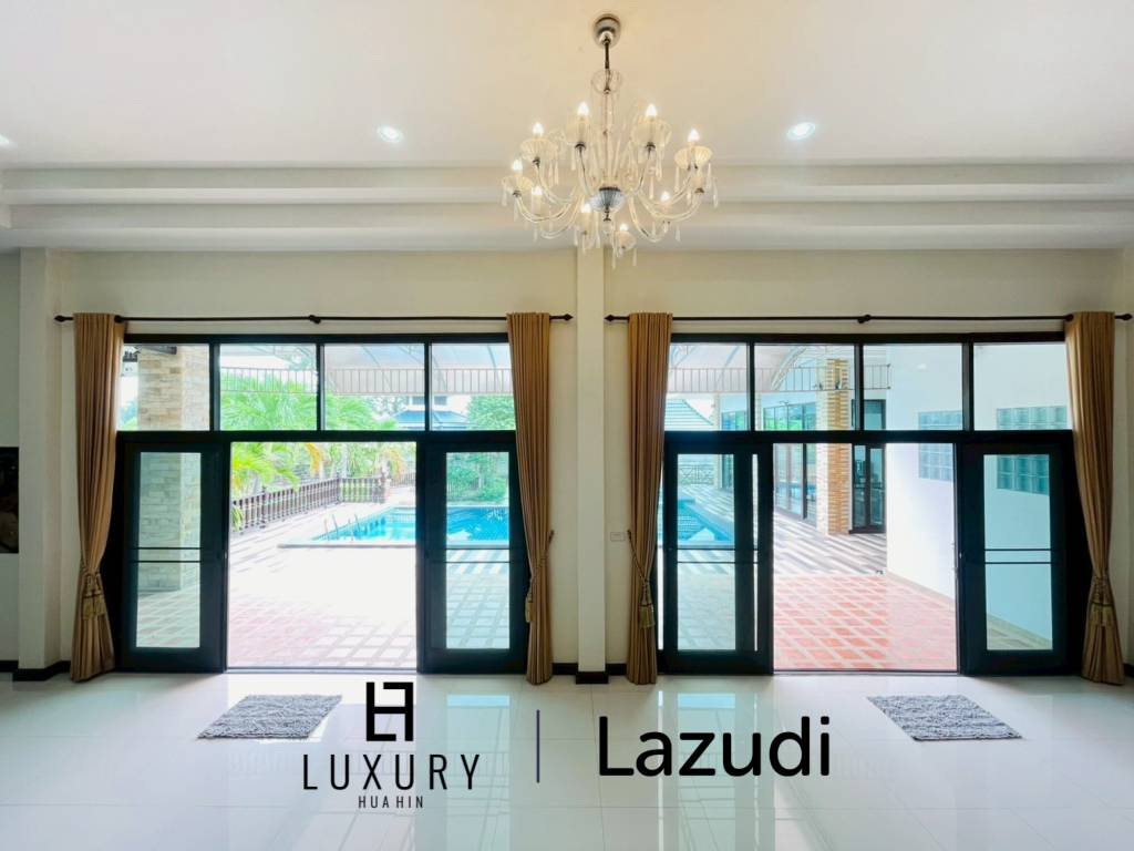 Grand 5-Bedroom Lakefront Pool Villa in Hin Lek Fai, Hua Hin