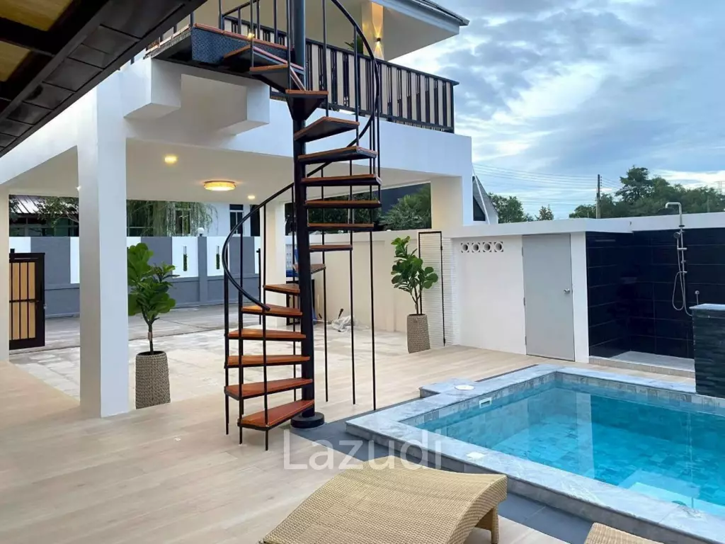 3 Beds 3 Baths 220 SQ.M. Modern Luxury Minimalist Pool Villa