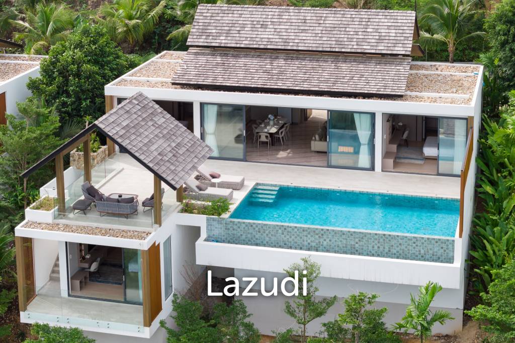 Luxury 3-Bedroom Sea View Pool Villa near Four Seasons Samui