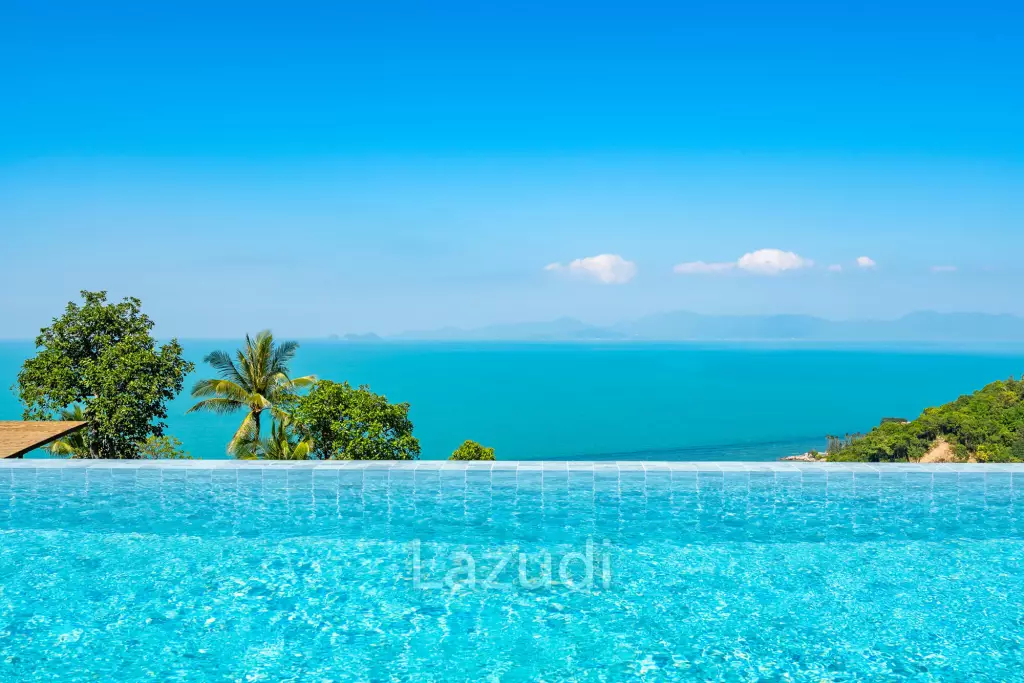Luxury 3-Bedroom Sea View Pool Villa near Four Seasons Samui
