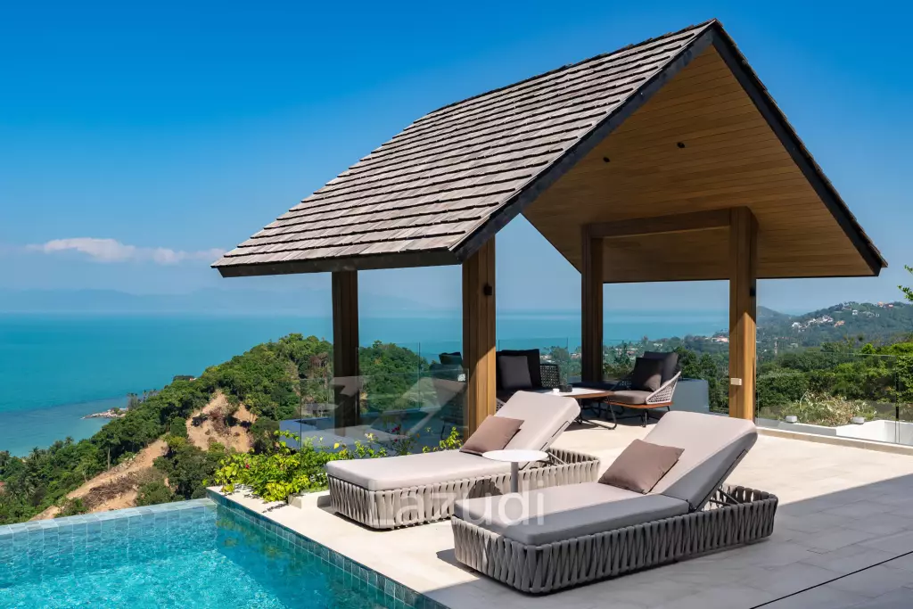 Luxury 3-Bedroom Sea View Pool Villa near Four Seasons Samui