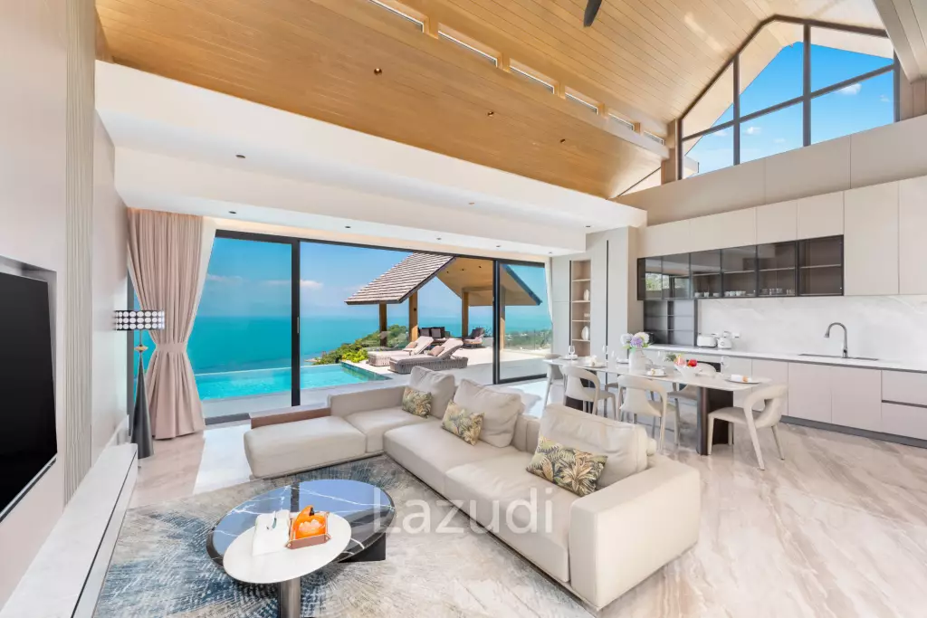 Luxury 3-Bedroom Sea View Pool Villa near Four Seasons Samui