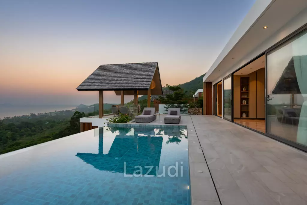 Luxury 3-Bedroom Sea View Pool Villa near Four Seasons Samui