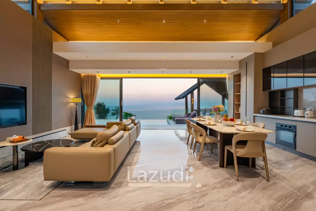 Luxury 3-Bedroom Sea View Pool Villa near Four Seasons Samui