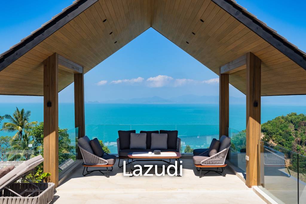 Luxury 3-Bedroom Sea View Pool Villa near Four Seasons Samui
