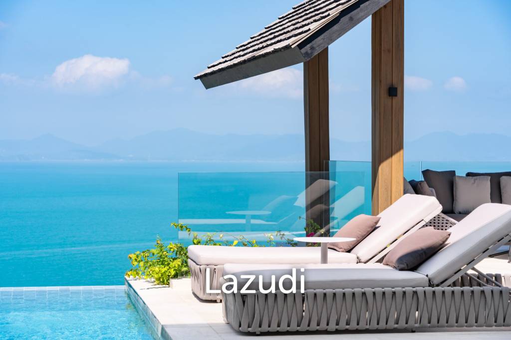Luxury 3-Bedroom Sea View Pool Villa near Four Seasons Samui