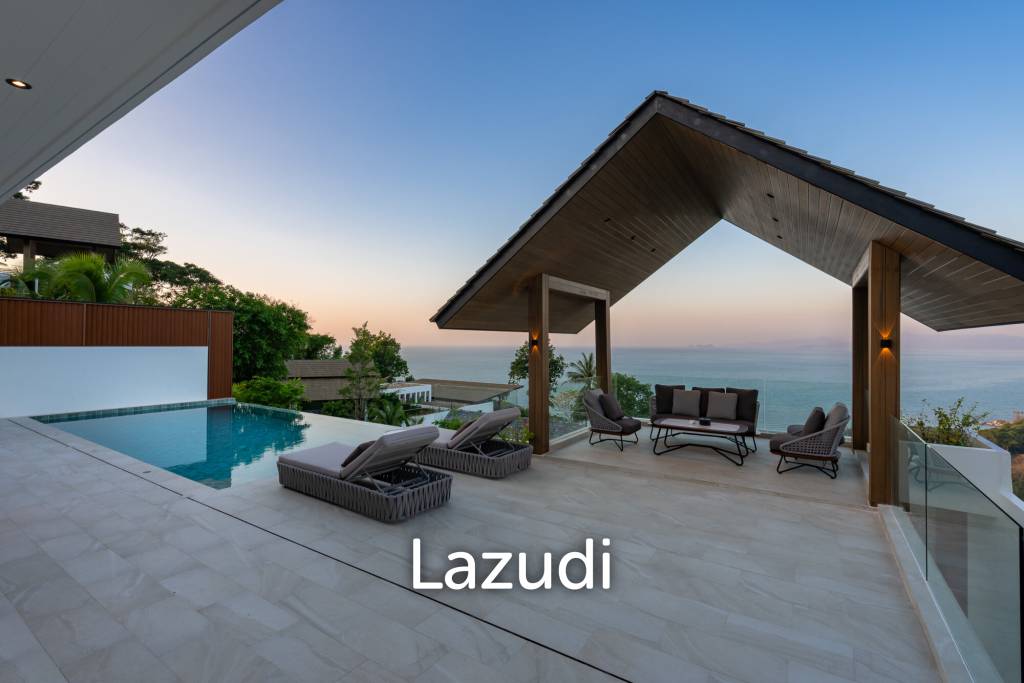 Luxury 3-Bedroom Sea View Pool Villa near Four Seasons Samui