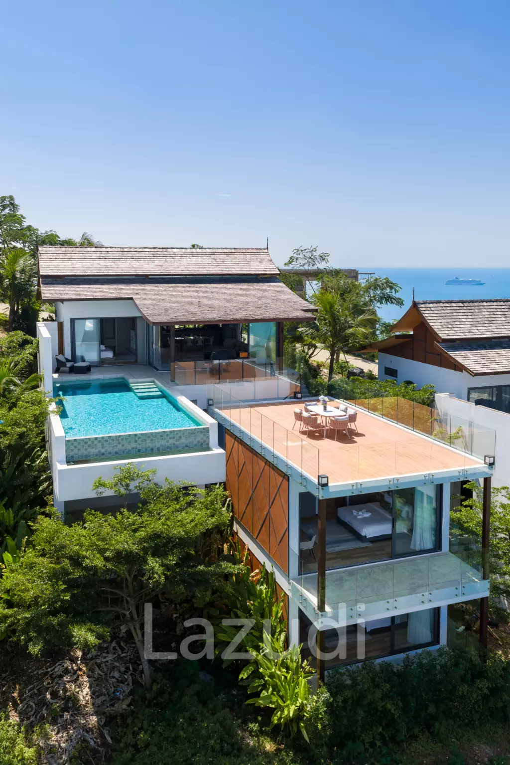 Luxury 3-Bedroom Sea View Pool Villa near Four Seasons Samui