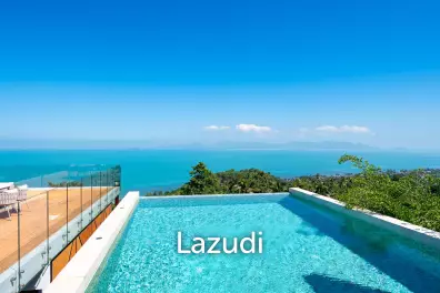 Luxury 3-Bedroom Sea View Pool Villa near Four Seasons Samui