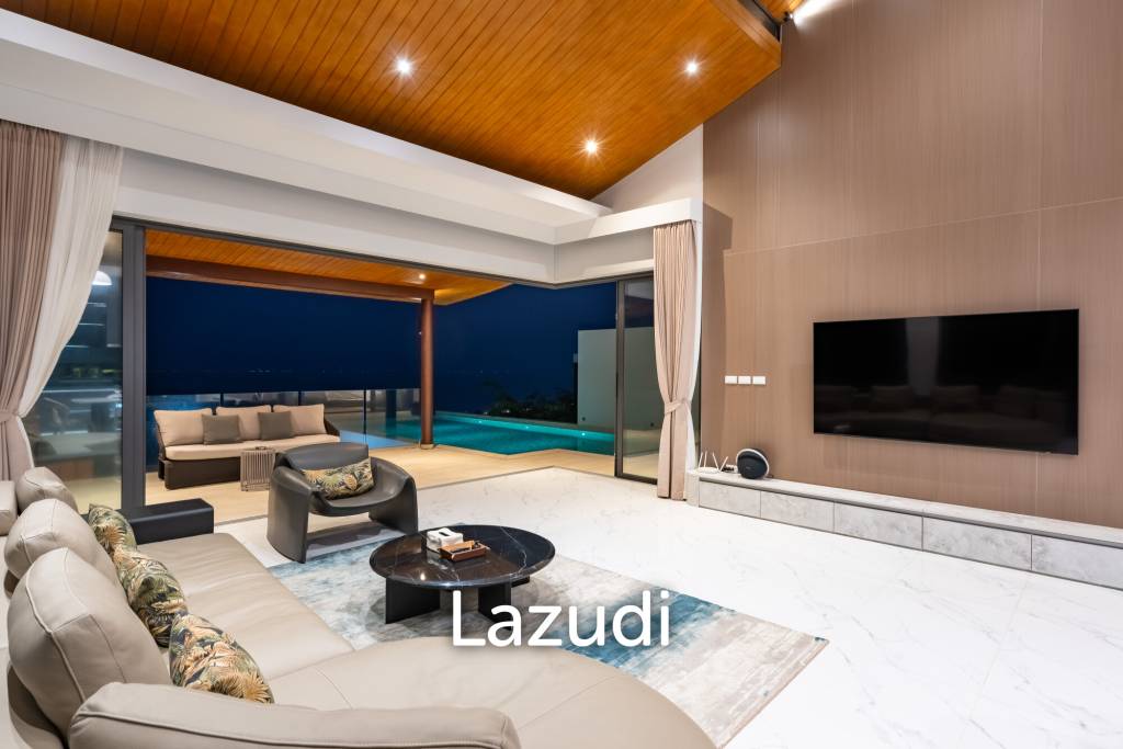 Luxury 3-Bedroom Sea View Pool Villa near Four Seasons Samui
