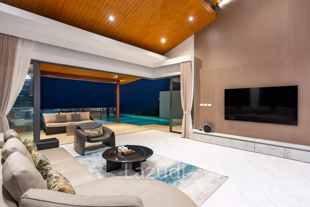 Luxury 3-Bedroom Sea View Pool Villa near Four Seasons Samui