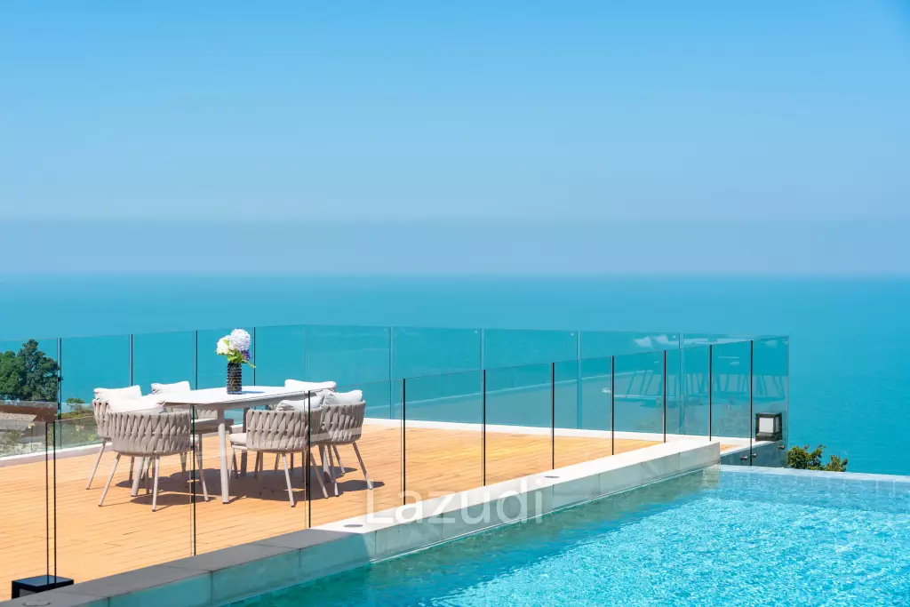 Luxury 3-Bedroom Sea View Pool Villa near Four Seasons Samui
