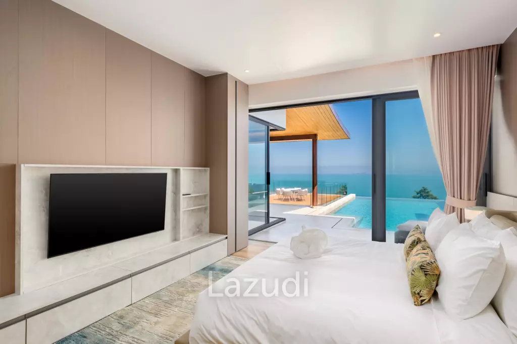 Luxury 3-Bedroom Sea View Pool Villa near Four Seasons Samui