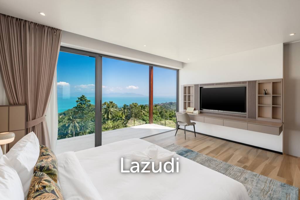 Luxury 3-Bedroom Sea View Pool Villa near Four Seasons Samui