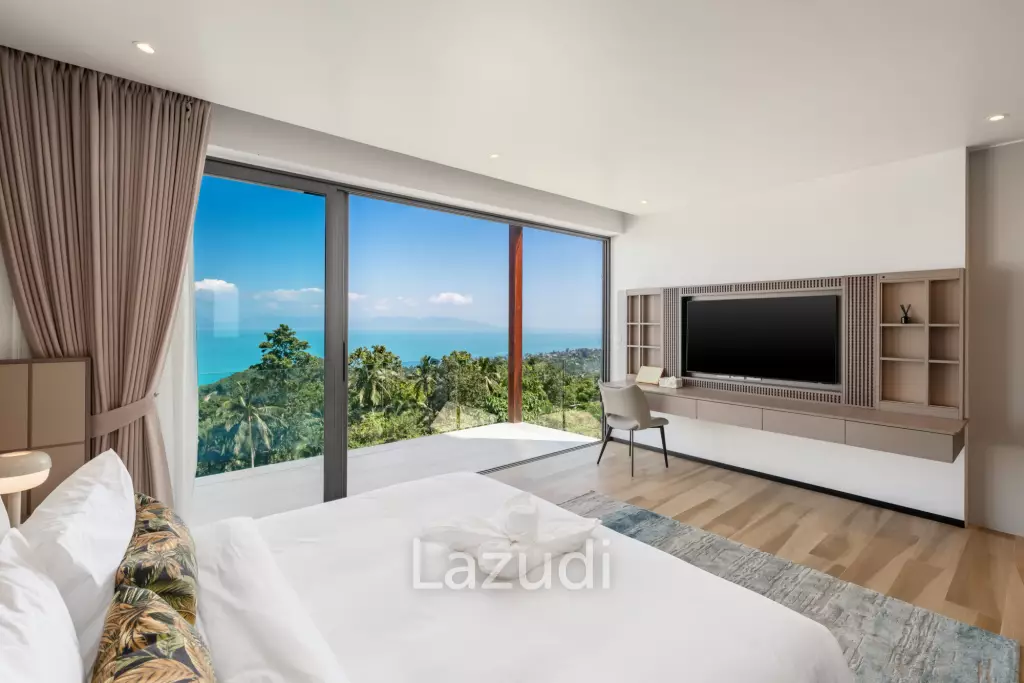 Luxury 3-Bedroom Sea View Pool Villa near Four Seasons Samui