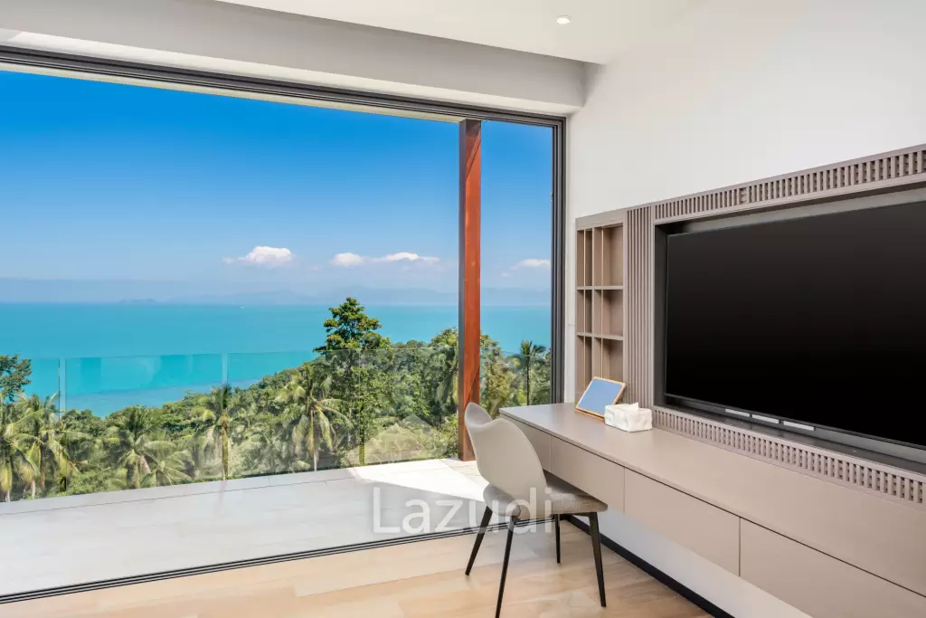 Luxury 3-Bedroom Sea View Pool Villa near Four Seasons Samui