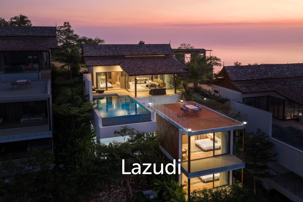 Luxury 3-Bedroom Sea View Pool Villa near Four Seasons Samui