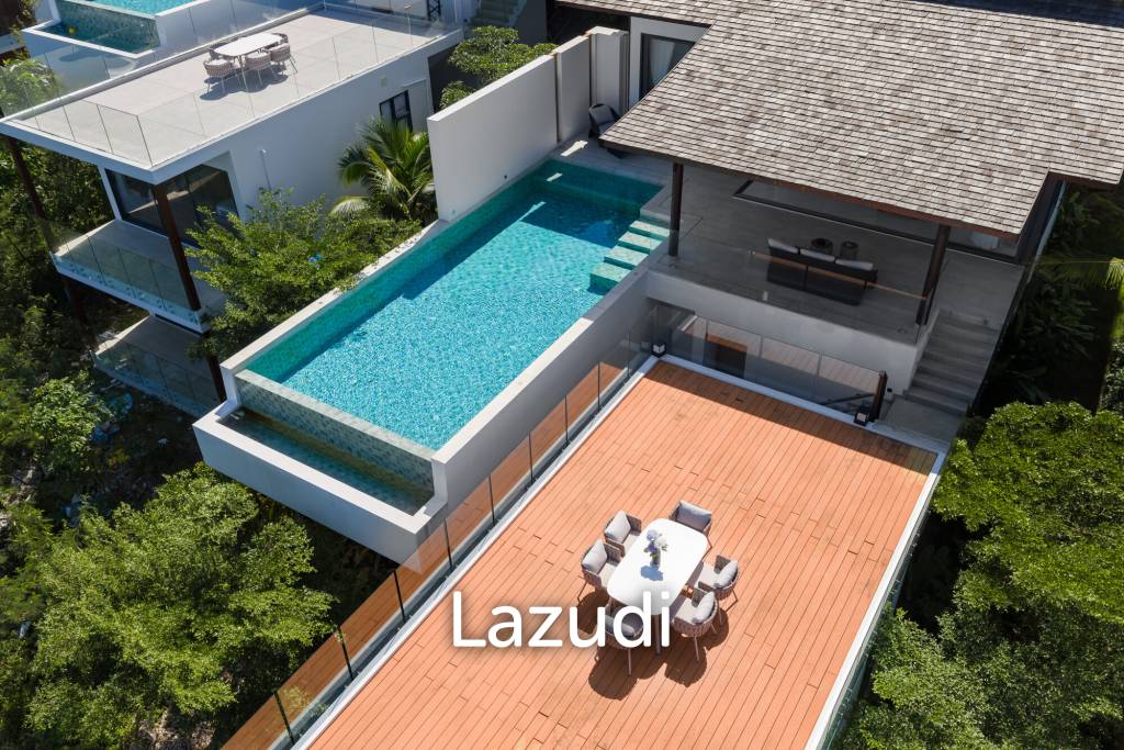 Luxury 3-Bedroom Sea View Pool Villa near Four Seasons Samui
