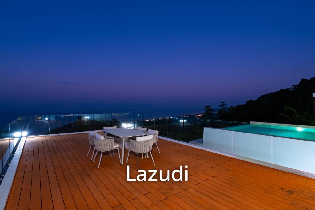 Luxury 3-Bedroom Sea View Pool Villa near Four Seasons Samui
