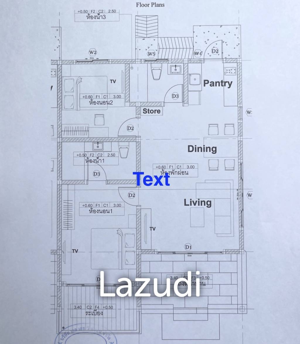 Corner house / 100 sq m living space / 2 bedrooms
