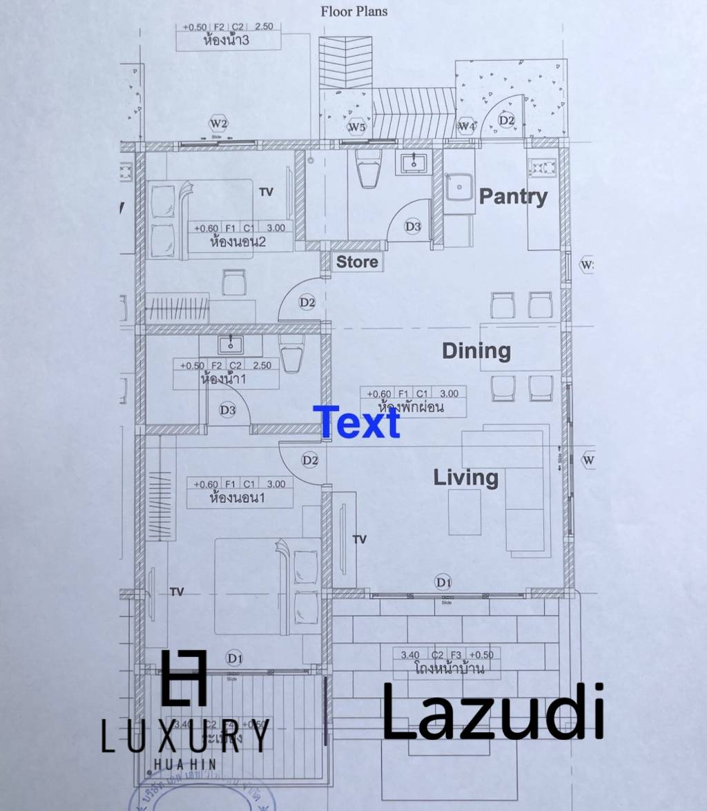 Corner house / 100 sq m living space / 2 bedrooms