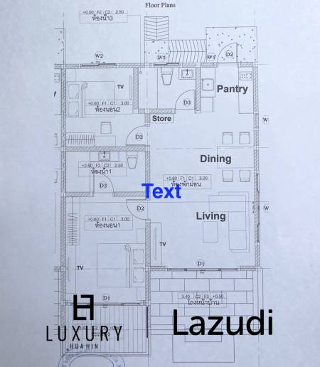 Corner house / 100 sq m living space / 2 bedrooms