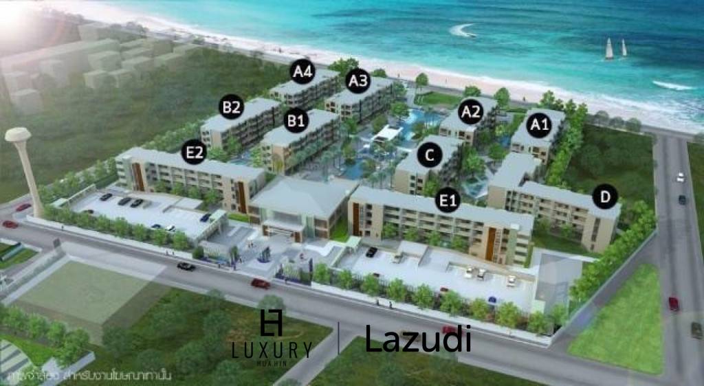 Beachfront Condo at Lumpini Park Beach Cha am