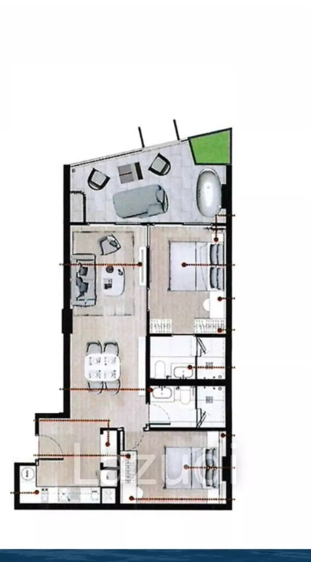 Brand New 2-Bedroom Condo for Sale Close to Boat Avenue in Cherng Talay