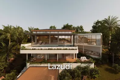 Luxury 4-Bed Sea Views Villa in Plai Laem