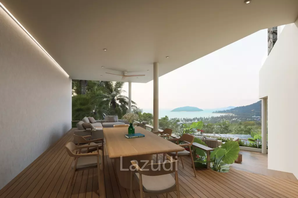 Luxury 4-Bed Sea Views Villa in Plai Laem