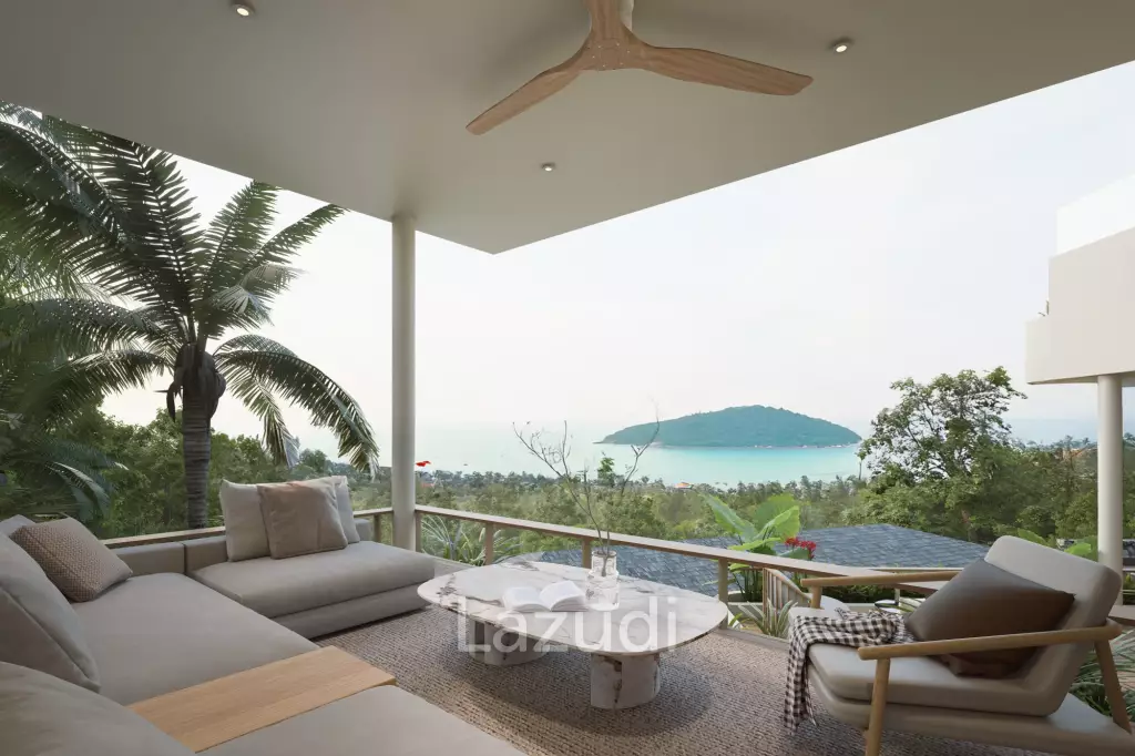Luxury 4-Bed Sea Views Villa in Plai Laem