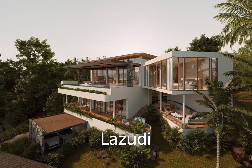 Luxury 4-Bed Sea Views Villa in Plai Laem