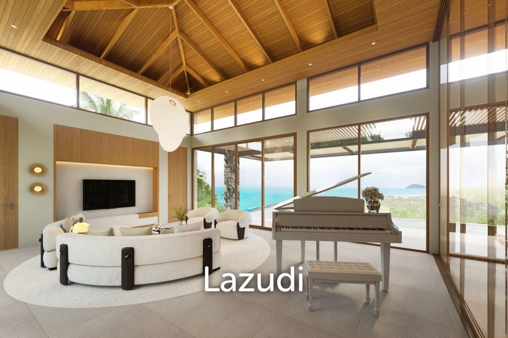 Luxury 4-Bed Sea Views Villa in Plai Laem
