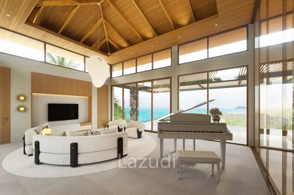 Luxury 4-Bed Sea Views Villa in Plai Laem