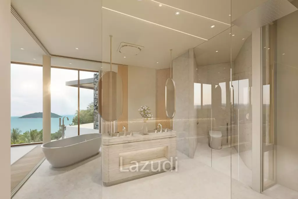 Luxury 4-Bed Sea Views Villa in Plai Laem
