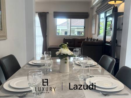 Style architectural suédois / piscine commune / salle de sport et table de billard