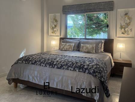 Style architectural suédois / piscine commune / salle de sport et table de billard