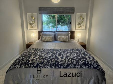 Style architectural suédois / piscine commune / salle de sport et table de billard