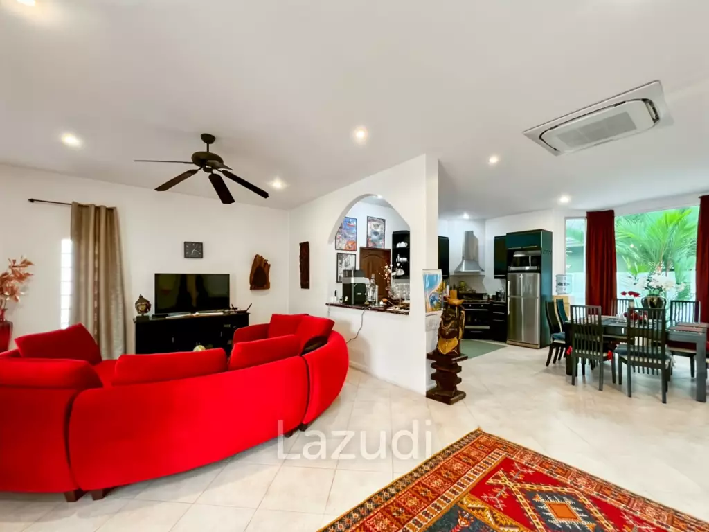 Tropical Garden Village 3-Bedroom Villa with Pool and Sauna