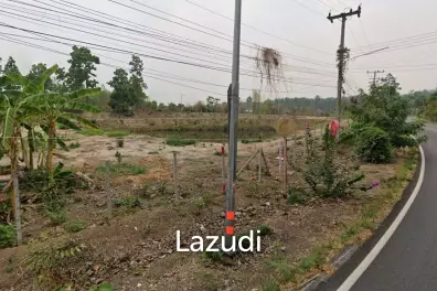 3 Rai Land for Sale Corner plot with pond at Huai Sai Mae Rim