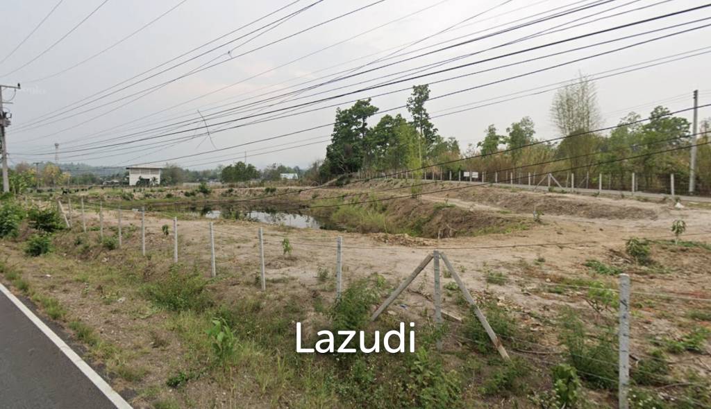 3 Rai Land for Sale Corner plot with pond at Huai Sai Mae Rim