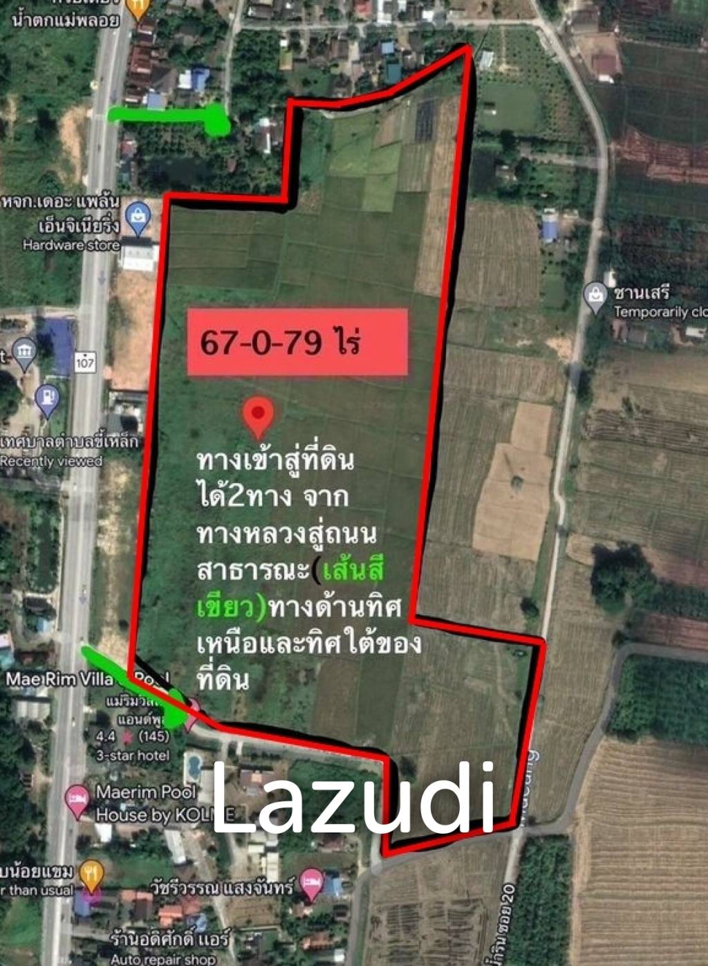 67 Rai Land for Sale with high potential location