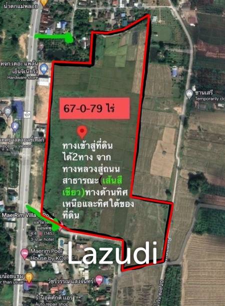 67 Rai Land for Sale with high potential location