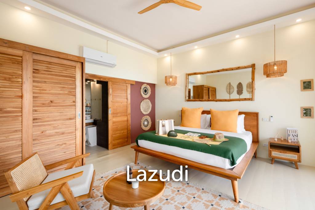 Panoramic Ocean View Bali Style Villa in Lamai - 600 meter to The Beach