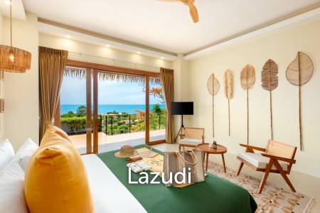 Panoramic Ocean View Bali Style Villa in Lamai - 600 meter to The Beach