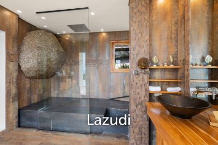 Panoramic Ocean View Bali Style Villa in Lamai - 600 meter to The Beach