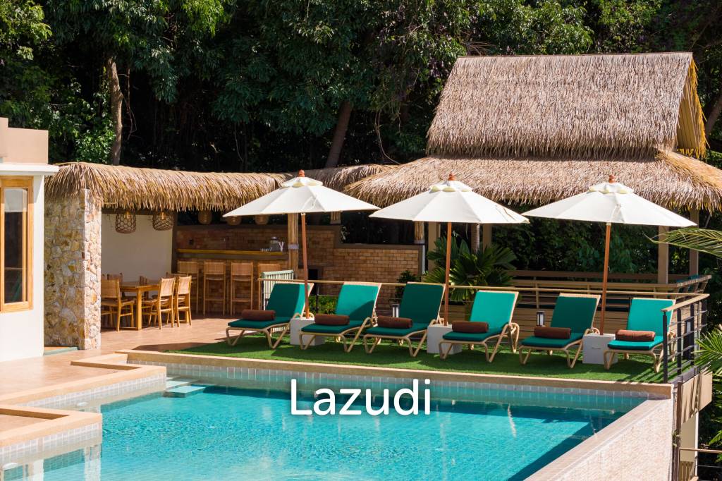 Panoramic Ocean View Bali Style Villa in Lamai - 600 meter to The Beach