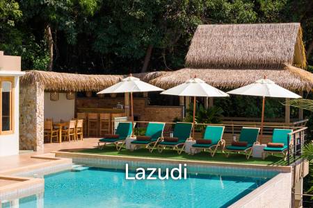 Panoramic Ocean View Bali Style Villa in Lamai - 600 meter to The Beach