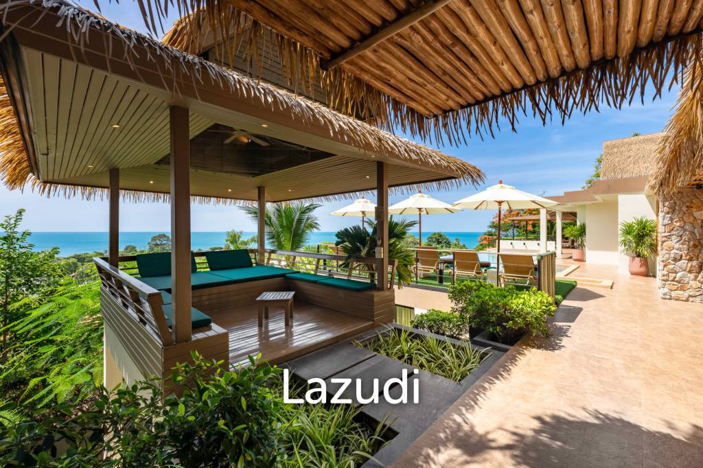 Panoramic Ocean View Bali Style Villa in Lamai - 600 meter to The Beach